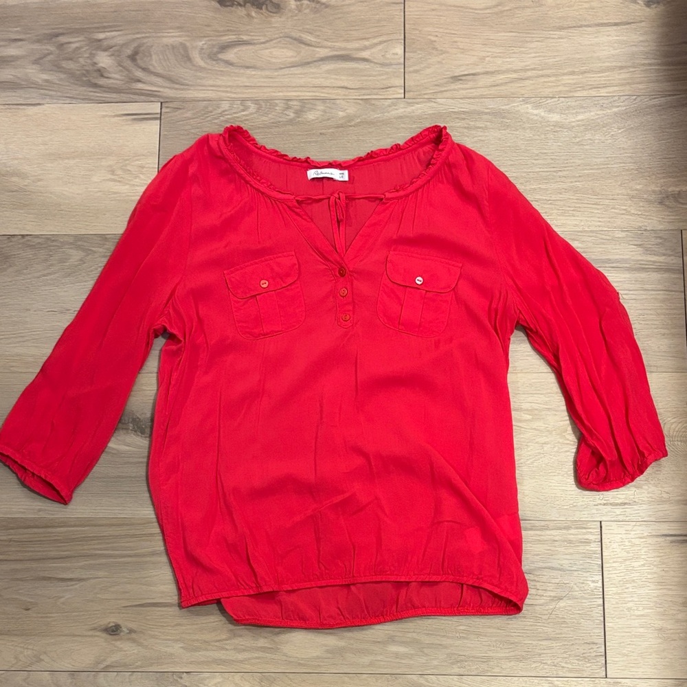 Reitmans Vibrant Red Blouse
